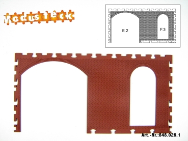 0 Gebäude Kreuz- Blockverband Element 4   120x 240