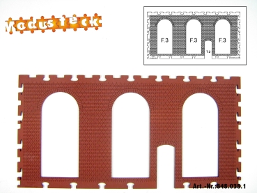 0 Gebäude Kreuz- Blockverband Element 4   120x 240