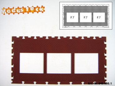 0 Gebäude Kreuz- Blockverband Element 4   120x 240