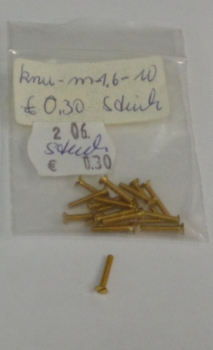 MS Schraube 1,6x 10mm