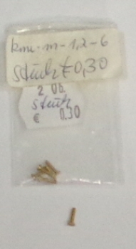 MS Schraube 1,2x 6mm