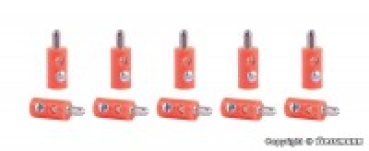 elektro Stecker & Muffen Querlochstecker 10x, orange, etc..............................................................................