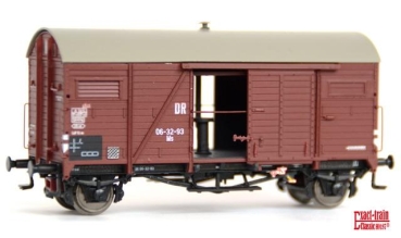 H0 D DB Güterwagen ged., Set 3x, 2A, Ep.IV,  braun,  Blechdach, Rollenlager,