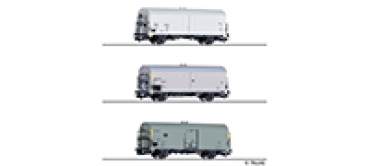 H0 DB DR MAV Güterwagen-Set 3x 2A Ep.IV Kühlwagen, Interfrigo, etc................................................................