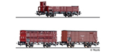 H0 D DR Güterwagen-Set e-tlg. 6A Ep.II, etc.............................................................................................................................