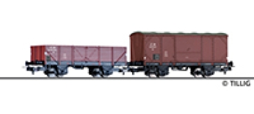 H0 Yu JZ Güterwagen-Set 2-tlg. 4A Ep.III, etc...............................................................................................