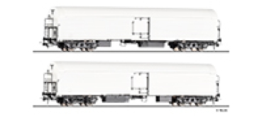 H0 D DR Güterwagen-Set 2x 8A Ep.III Eiskühlwagen