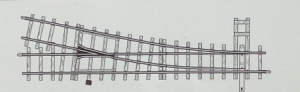 H0m Gleismaterial Weiche rechts 162,3mm R 515mm 12°, etc..............................................................................................