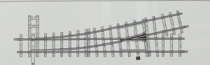 H0m Gleismaterial Weiche links 162,3mm, R 515mm ,12°, etc...............................................................................................