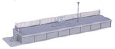 N Bahngebäude Kato ( 23 112 ) Bahnsteig Typ 1, einseitig, rechtes Kopfteil, 200x 42mm, etc...............