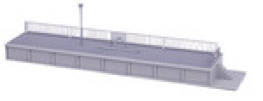 N Bahngebäude Kato ( 23 113 ), Bahnsteig Typ 2, einseitig, linkes Kopfteil, 200x 42mm, etc.................
