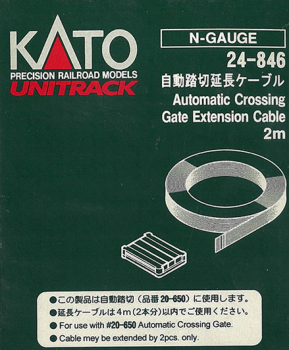 N Kato elektro  ( 24- 846 ) Verlängerungskabel für Bahnübergang, , l= 2m, etc...........................................................