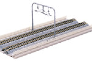 N Oberleitung Kato ( 23 057 ), Oberleitungsmasten modern, 2gleisig, mit gebogene Masten, St.6x, etc.........................................