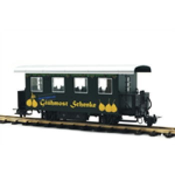 H0e Bahnfahrzeuge A MSB Mostviertel Schmalspurbahn Barwagen, " Glühmost Schenke ", 2A, etc..........................