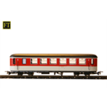 H0e Bahnfahrzeuge A ÖBB B4ip/ s, 3050- 7, Krimmler Personenwagen Prinzgauer Landesbahn, Schmalspurbahn, 4A, Ep.5, grau- weiss- rot- umbra, Halbfenster, etc.................