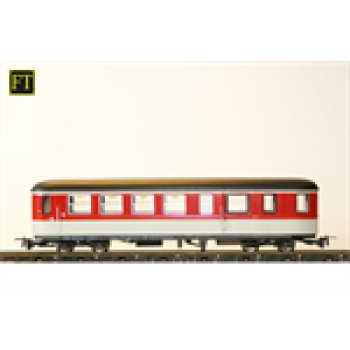 H0e Bahnfahrzeuge A ÖBB B4ip/ s 3060- 6, Krimmler Personenwagen Prinzgauer Landesbahn, Schmalspurbahn, 4A, Ep.6, grau- weiss- rot- umbra, Halbfenster, etc..............