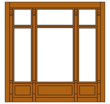 H0 Baukastensystem BS 6,82x 6,82cm Victorian Window