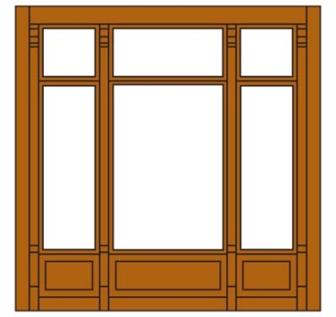 H0 Baukastensystem BS 6,82x 6,82cm Victorian Window