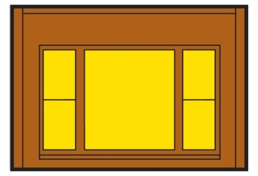 H0 Baukastensystem BS 6,82x 4,76cm Single Storey Century Window 