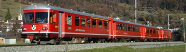 H0m Bahnfahrzeuge Ch RhB Vorortpendelzug Be 4/ 4 514, B2414/ B 2413 ABDt 1715, 4teilig, 2A, Ep.VI, etc............................................................