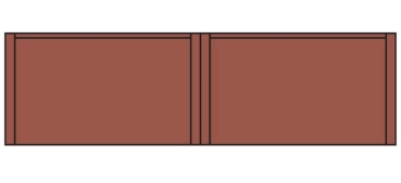 N Baukastensystem Single Storey Blank Wall