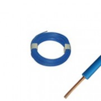 DR60050 Kupferdraht 0,5mm Kunststoff isoliert blau