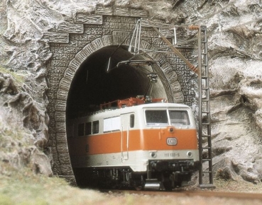 N Bahnausstattung BS Portale Elektrolokomotive, eingleisig, Tunnelröhrenansatz, 2x, etc..........................................................................