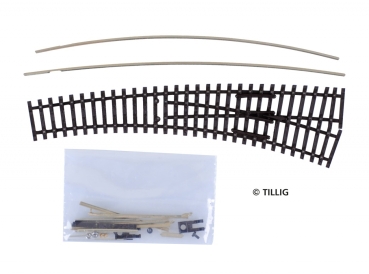 TT BS Modellgleis Innenbogenweiche links IBW