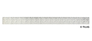 H0m TT Tramgleis Bodenfläche ,Gleis, gerade, 316,8x 32mm, ( 2x Parallel ), Pflastersteine