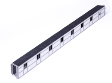 H0 Industrie BS Bandbrücke steigend mittel, Breite 40mm, hoch 35mm, 450x 40x 35mm, etc..........................................................................................