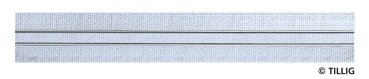 H0 Tramgleis Gleis gerade 316,8mm, 1spur,  Pflastersteine