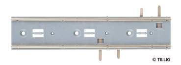 H0 Tramgleis Gleis gerade, 105,6mm,  mit Einspeisung