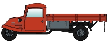 H0 D Dreirad Goliath GD 750 Hochpritsche Werkzeugkasten, " - Dreikantfeile - ", etc................................