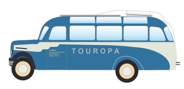 H0 D LKW Bus Borgward Bo 2000 Buss, TOUROPA München, 2A,  Ep.III, etc....................................