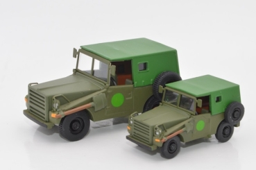 H0 D Einsatzfahrzeuge Feuerwehr grün, IFA P3,  Kübelwagen, etc........................