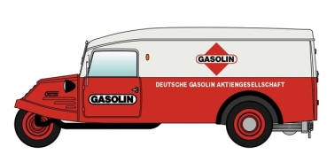 H0 D Dreirad Goliath GD 750 Kombinationswagen, GASOLIN AG, " - Dreikantfeile - ", Hannover, etc...........................