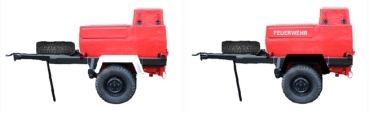 H0 Einsatzfahrzeuge DDR Feuerwehr Wassertank. Set , St.2, 2A, rot, etc...................