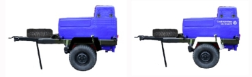 H0 Einsatzfahrzeuge THW Wassertank. Set , St.2, 2A, blau, etc.................