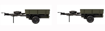 H0 mili Militärfahrzeuge D DDR NVA Hochpritsche- Set, neutral, St.2, 2A, grün, etc..................