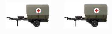 H0 mili Militärfahrzeuge D DDR NVA Hochpritsche- Plane- Set, Sankra mit Logo, St.2, 2A, grün, etc.................