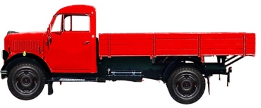 H0 D LKW Borgward LKW 1250 Hochpritsche, rot, 2A,  Ep.III, etc......................