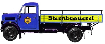 H0 D LKW Borgward LKW 1250 Hochpritsche, Sternbrauerei Salzburg, 2A,  Ep.III, etc............