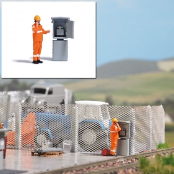 TT Bahnausstattung Actions- Set, Signalfernsprecher, Figur, etc.......................................................................................