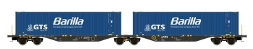 H0 Eu Containertragwagen Sggmrss´90,  GTS, Barilla, 4A, Ep.VI, etc....................