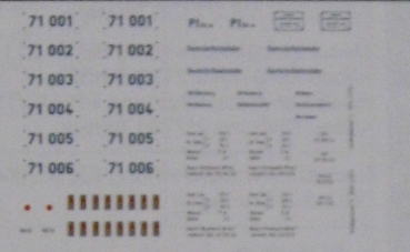 H0 Ausstattung BS D DR NS Schilder Öl Ätztechnik BR 440698