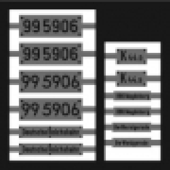 H0e m Bahnausstattung D DR HSB BS NS Schild für 99 5906