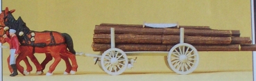 H0 Figur Langholzwagen