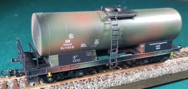 H0 mili D DRG Druckgaskesselwagen Kassel, 4A, Ep.III, Tarnanstrich, etc......................................