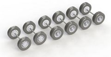 H0 Ersatzteile Bus Radsatz TS3 12mm, St.2x Bus, etc........................................