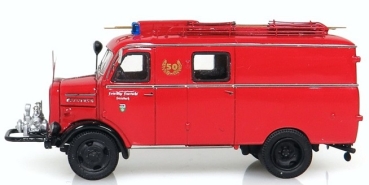H0 D LKW Borgward Feuerwehr B 2500 A/ D LF 8 freiwillige Feuerwehr, Saarland, Aufbau Graaff/ Elze, 2A,  Ep.III, etc................